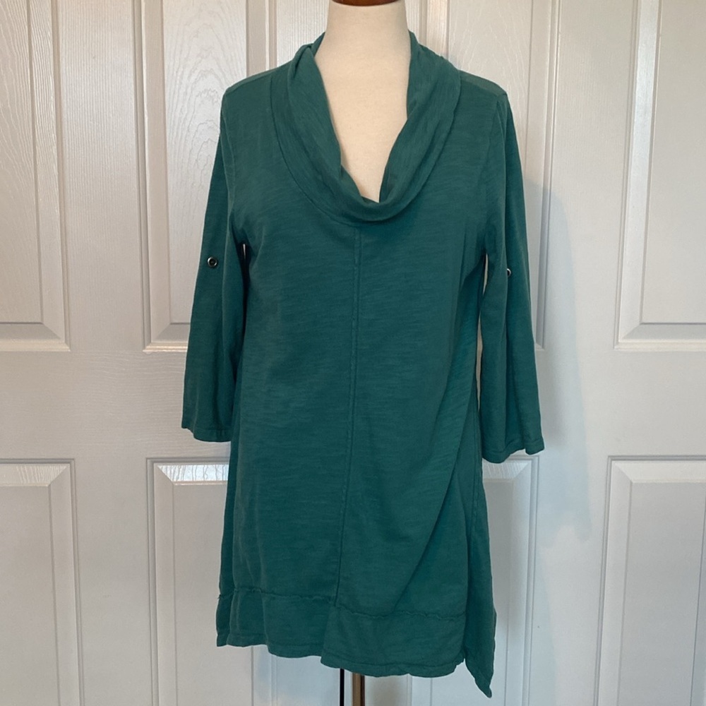 Soft Surroundings Cowl Neck Tunic Top Size M
